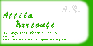 attila martonfi business card