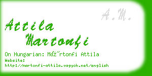 attila martonfi business card